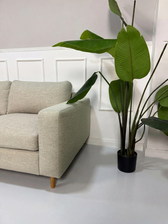Image 1 of Bolia Scandinavia Sofa Daune Stoff Grau 3-Sitzer Ottomane