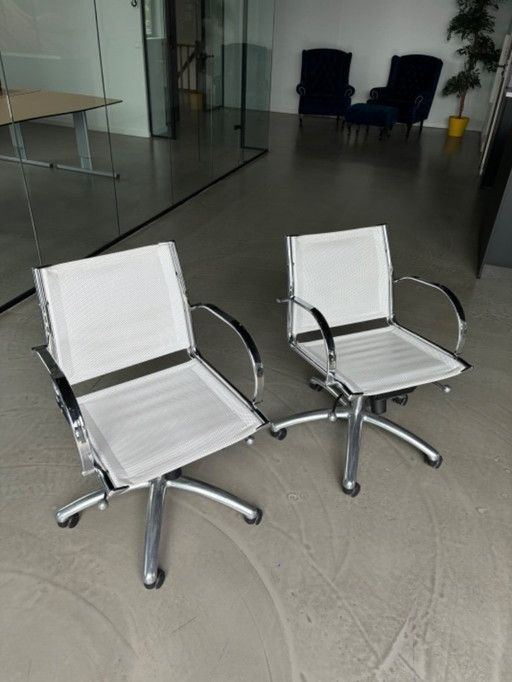Office chair white (2 pieces)