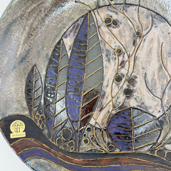 Image 1 of Ruscha Handarbeit Ceramic Wall Plate, 1970s Germany