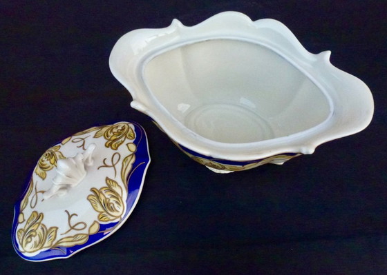 Image 1 of Alka Kunst - Bavaria - Vintage - Schaal - met deksel - Porselein, Tafelstuk.