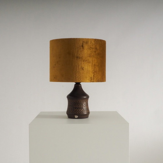 Swedish Ceramic Table Lamp by Henry Brandi for Vejbystrand – Velvet (photo 7 of 13)