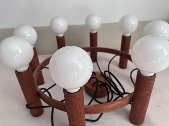 Dyrlund Große Runde Deckenlampe Teakholz Danish Design – Deckenleuchten, Wood (photo 5 of 5)