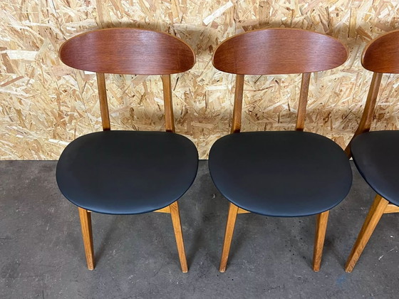 Image 1 of 4x 60er 70er Jahre Teak Stühle Stuhl Dining Chair Danish Modern Design 60s 70s