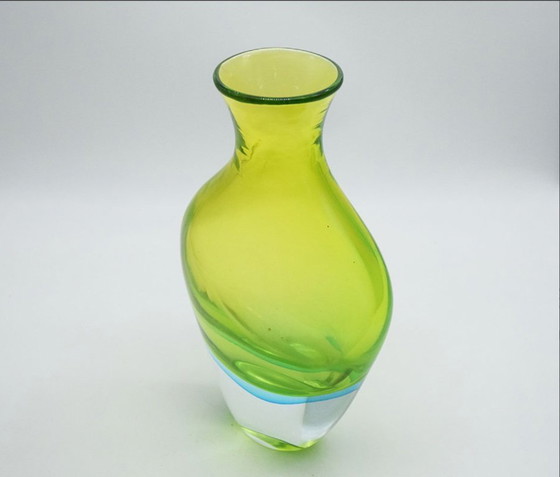 Image 1 of Flavio Poli For Seguso Vetri D’arte Large Sommerso Vase From The 1960s