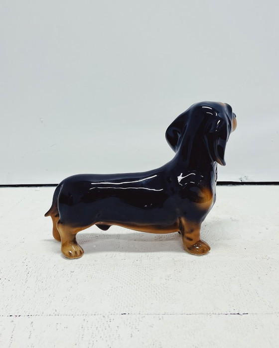 Image 1 of Ceramic Dachshund Statue
