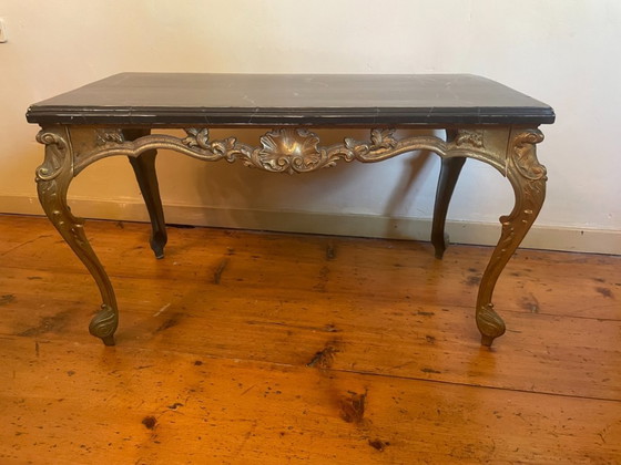 Image 1 of Table basse en laiton Tablejre Side Table 60s French