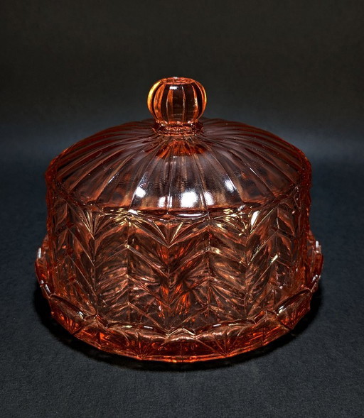 Art Deco Rosaline (Depression Glass) Cake Dome 1930