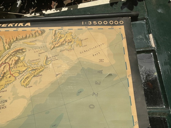 Image 1 of Carte murale/carte vintage XXL des États-Unis et de l'Amérique centrale