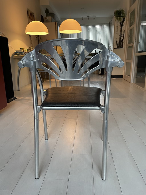 4x Bros/S Alesia Italia Design Dining Chairs.