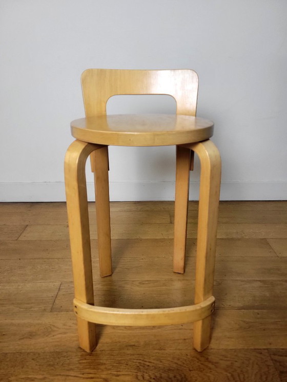 Image 1 of Vintage high stool, K65, by Alvar Aalto for Artek