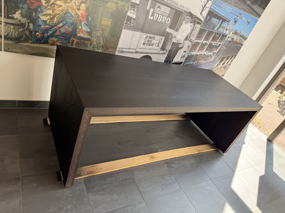 Image 1 of Bureau Hostede Raanhuis 210 x 90 x 78 cm donkerbruin hout