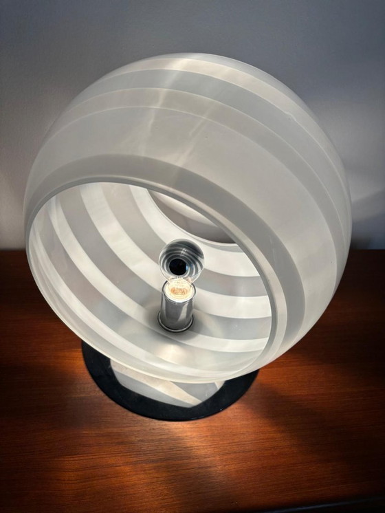 Image 1 of Lampe de table artisanale italienne en verre de Murano, style années 1970/80