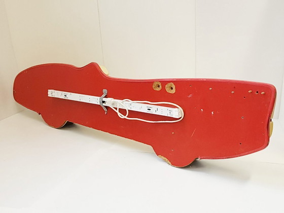 Image 1 of Giant Lamp Sign 232 cm Long Molded Plastic Racing Car 1970 Vintage
