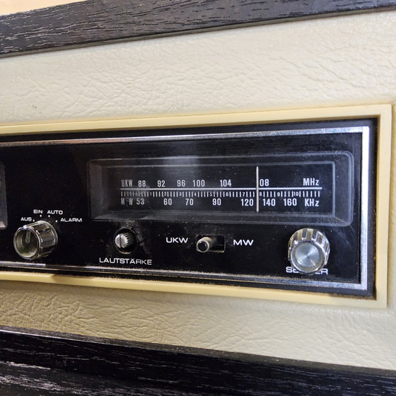 Image 1 of Set Vintage (jaren 80) Nachtkastjes zwart / wit retro Manta / 2 vintage nightstands (80s)