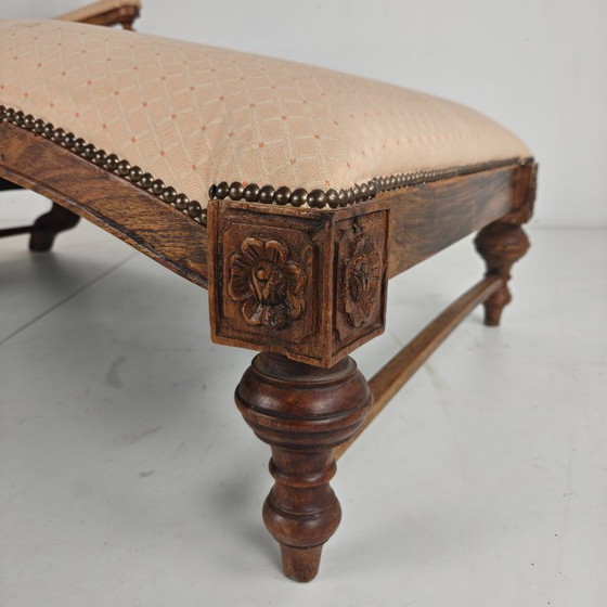 Image 1 of Chaise longue / divano letto antico della fine del XIX secolo - Inghilterra