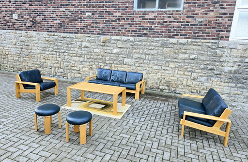 Ensemble canapé, fauteuil et bancs Asko style scandinave années 60, vintage