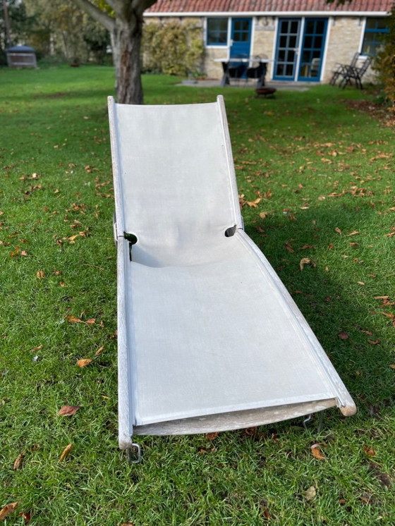 Image 1 of Lettino Gloster in legno di teak e acciaio inox