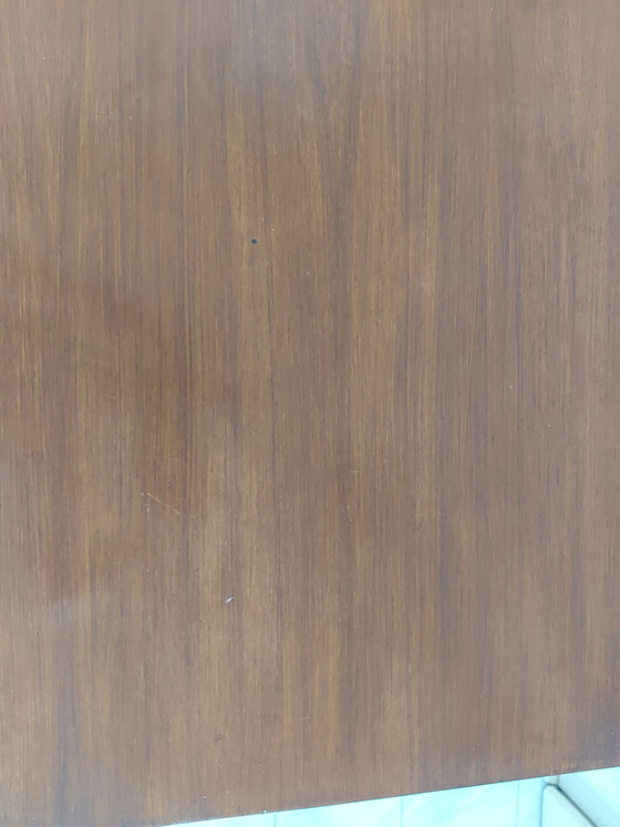 Image 1 of Tavolino da caffè vintage con struttura in metallo nero