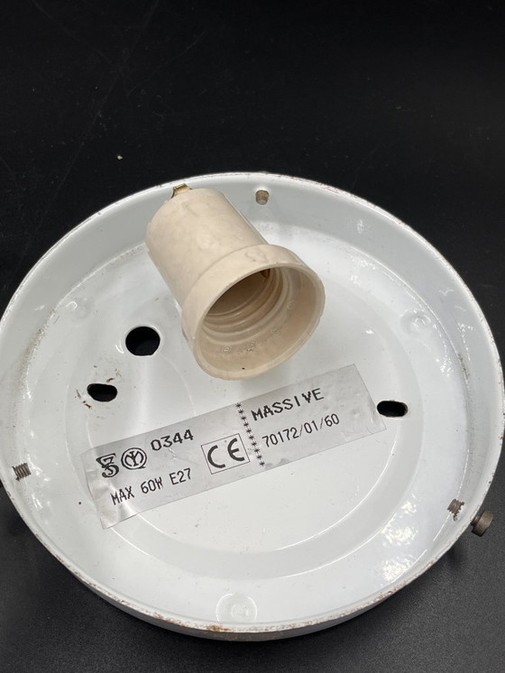 Image 1 of Molded glass ceiling light with relief