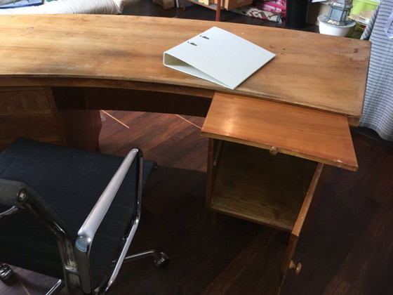 Image 1 of 1930s Pearwood Desk