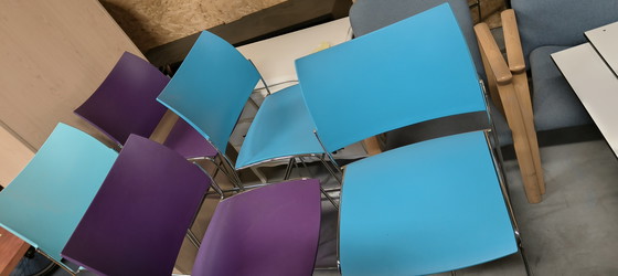 Image 1 of 6 sgabelli da bar moderni Casala curvy sgabelli da ufficio