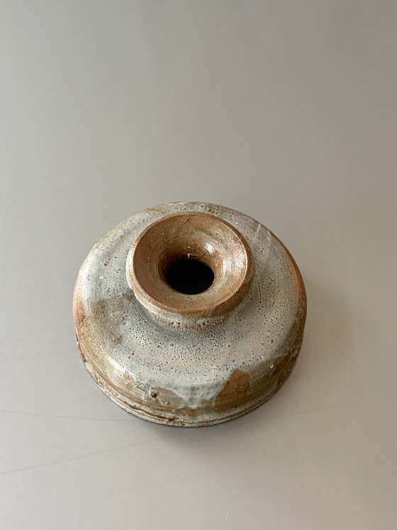 Portacandele in ceramica vintage fatto a mano / piccolo vaso (photo 4 of 5)