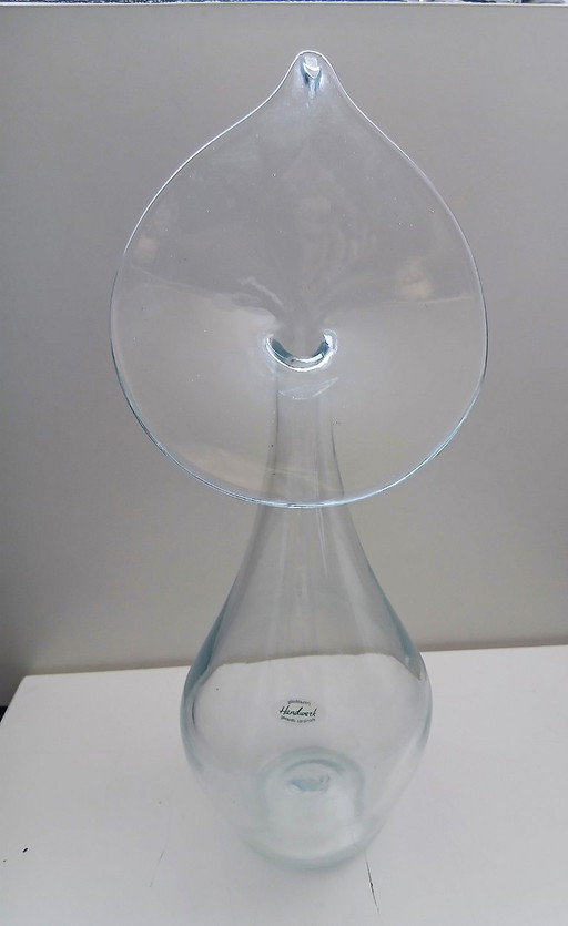Wunderschöne mundgeblasene Glasdesign-Vase von Gerardo Cardinale
