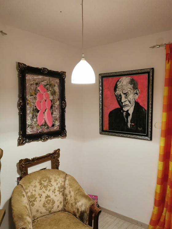 Image 1 of Portrait Karl Valentin Kunst Gemälde Pop Art