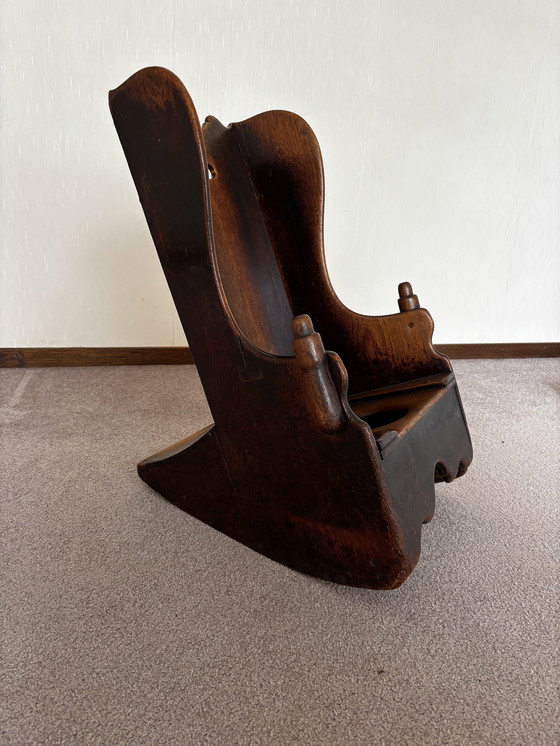 Image 1 of Antique Child Wing Chair 