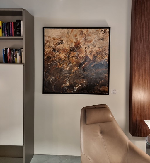 Frances Eckhardt - Abstract Painting 100x100 cm