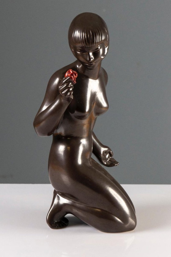 Image 1 of Escultura figurativa de cerámica, J. Forejtová, años 60, Checoslovaquia