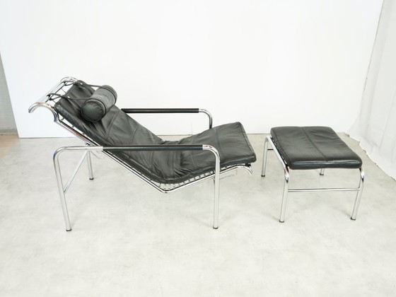 Image 1 of Gabrielle Mucchi Zanotta Genni Lounge Chair Ottoman Vintage