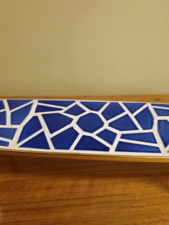 Image 1 of Miniatuur Vintage Mozaïek Cactus Vensterbank Tafeltje Tafel