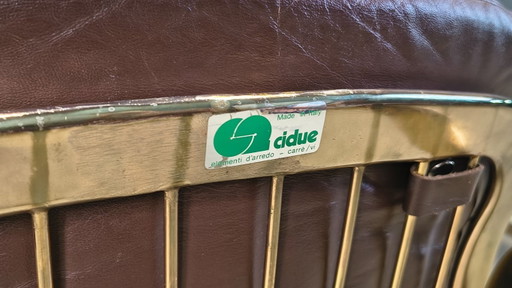 Chaises de salle à manger vintage de Willy Rizzo pour Cidue, ensemble de 6, années 1970