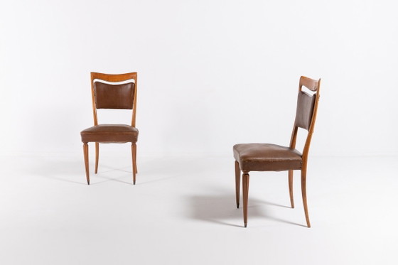 Image 1 of Chaises italiennes de style Mid-Century de Vittorio Dassi, années 1950