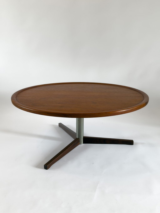 Tavolino rotondo in teak di Martin Visser