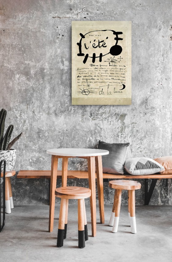Image 1 of L’été Poème-image Soleil et Lune de Joan Miró 1927 - Affiche 50 × 70 cm