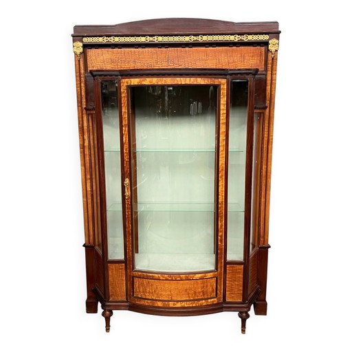 Maurice Dufrêne-Élysée. Escaparate Art Decó. – vitrinekasten, Bronze, Wood, Art Deco