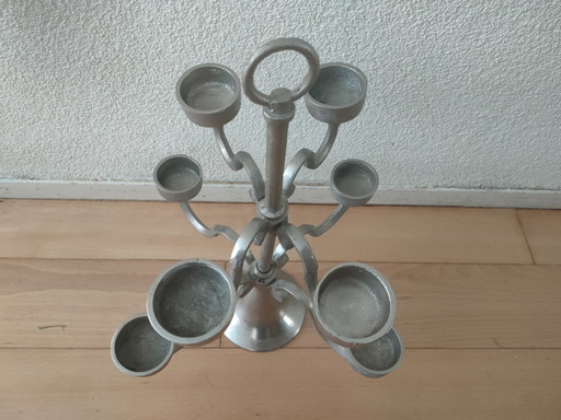 Portavelas vintage Riverdale - 8 brazos - Para velas pequeñas – kandelaars en kaarsen, Metal (photo 2 of 5)
