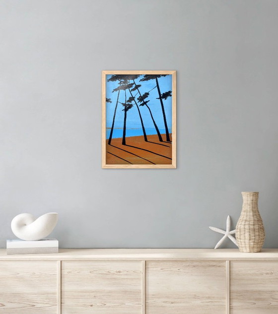 Acrylic and ink on paper, 40x30 cm, framed. – Paintings & Drawings (photo 10 of 10)