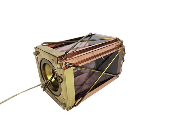 Image 1 of Lampe de navire - lanterne de cale - cuivre - verre - laiton - Pays-Bas - troisième quart du XXe siècle