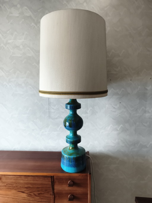 Große Carstens Tönnieshof Keramik-Tischlampe | 1960er Jahre | West German Pottery – tafellampen, Ceramic