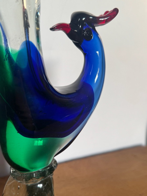 Vintage Murano Sommerso Glass Bird – Vases, Murano Glass (photo 3 of 11)