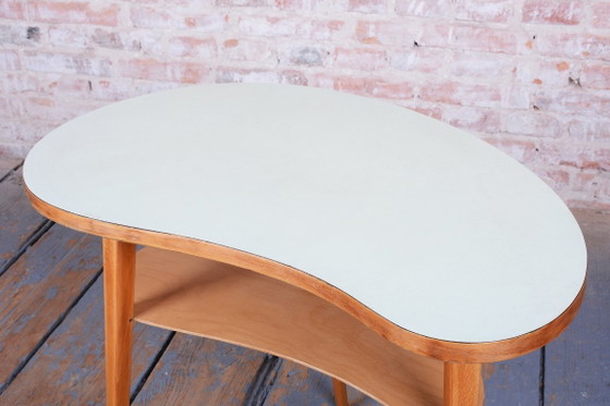 Tavolino Mid-Century originale, Faggio, Compensato, Ben conservato, Ceco, anni '50 – Tavolini, Legno (photo 8 of 8)