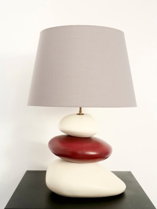 lampe decorative François Chatain Pebble lamp 1980