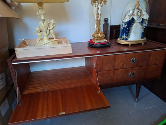 Vintage Wooden Sideboard – Beautiful Wood Grain (photo 4 of 5)