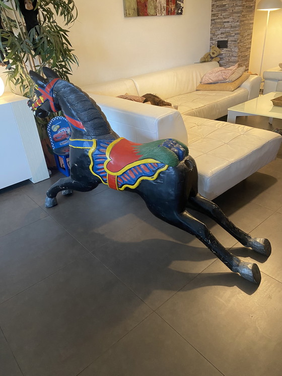 Image 1 of Antiek carrousel paard