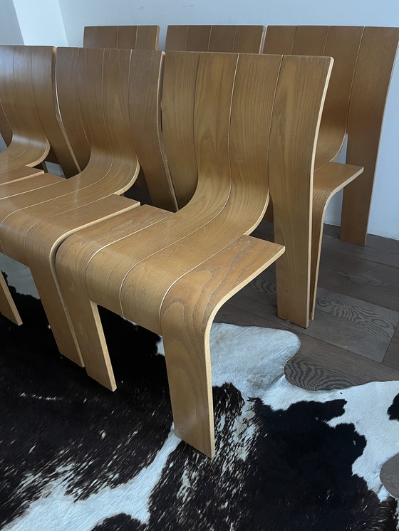 Image 1 of 6X Gijs Bakker Strip Chair For Castelijn