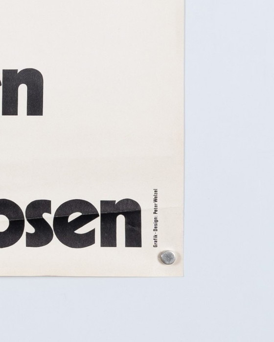 Image 1 of Aufhören oder weiterkrebsen DAK – jaren 70 – Originele vintage antidrugsreclameposter van Peter Welzel – Vintage – 59,4x42 cm A