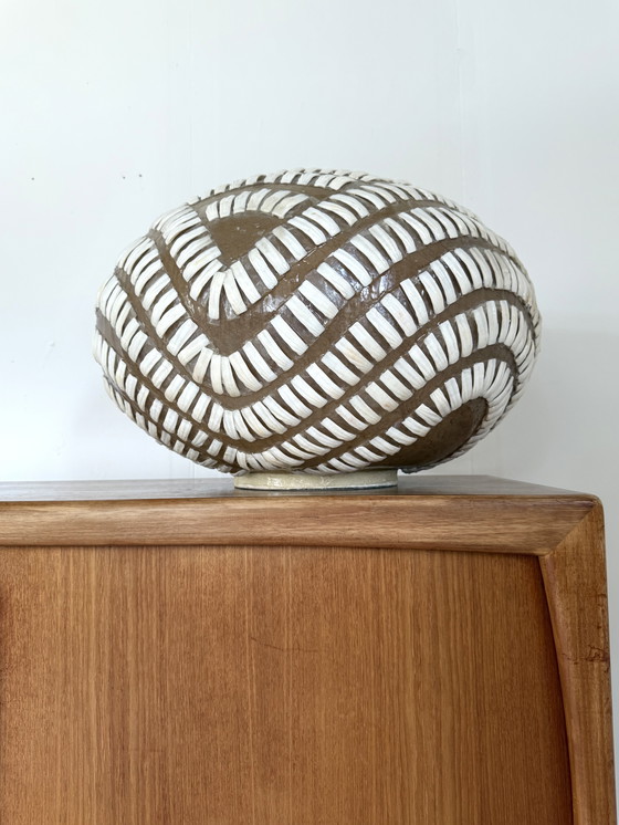 Image 1 of Vintage XL unique fiberglass floor lamp, Lambert '80s